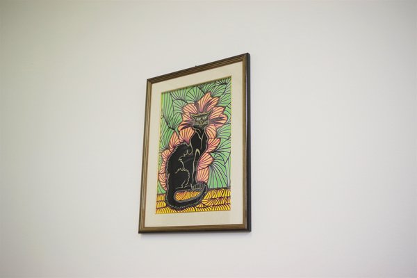 Figurative Painting, 1970s, Oil on Canvas, Framed-KNM-930820