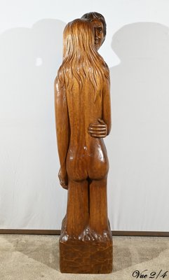 Figurative Sculpture, 1950s, Solid Mahogany-RVK-1806832