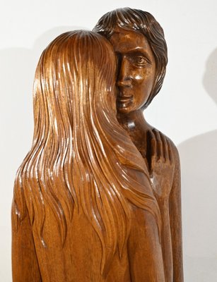 Figurative Sculpture, 1950s, Solid Mahogany-RVK-1806832