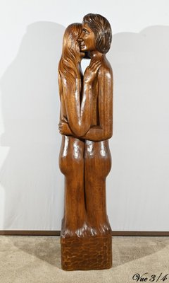 Figurative Sculpture, 1950s, Solid Mahogany-RVK-1806832