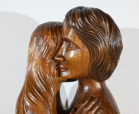 Figurative Sculpture, 1950s, Solid Mahogany-RVK-1806832