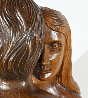 Figurative Sculpture, 1950s, Solid Mahogany-RVK-1806832