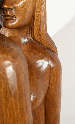 Figurative Sculpture, 1950s, Solid Mahogany-RVK-1806832