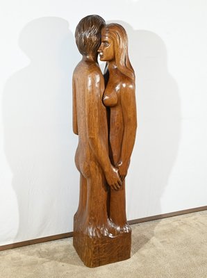 Figurative Sculpture, 1950s, Solid Mahogany-RVK-1806832