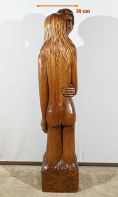 Figurative Sculpture, 1950s, Solid Mahogany-RVK-1806832