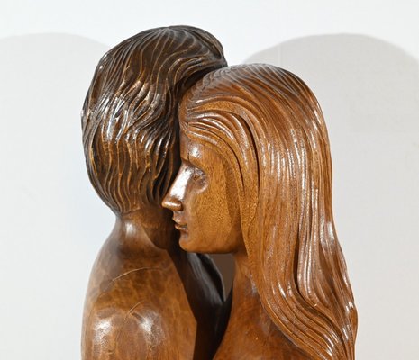 Figurative Sculpture, 1950s, Solid Mahogany-RVK-1806832