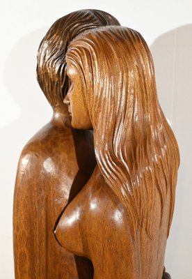 Figurative Sculpture, 1950s, Solid Mahogany-RVK-1806832