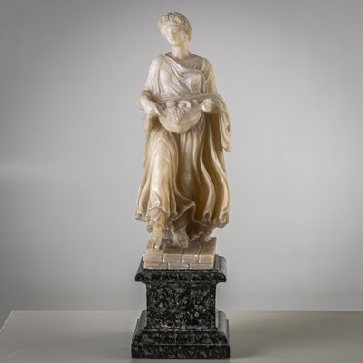 Figurative Sculptures, Late 19th Century, Alabaster, Set of 2-VEI-2021305