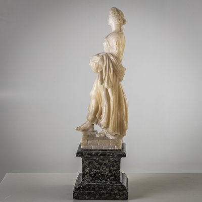 Figurative Sculptures, Late 19th Century, Alabaster, Set of 2-VEI-2021305