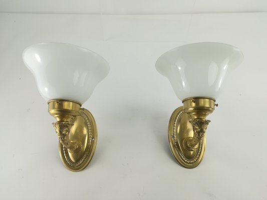 Figurative Wall Lamp, France, Set of 2-KDB-1338093