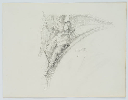 Figure Design, 19th-Century, Pencil