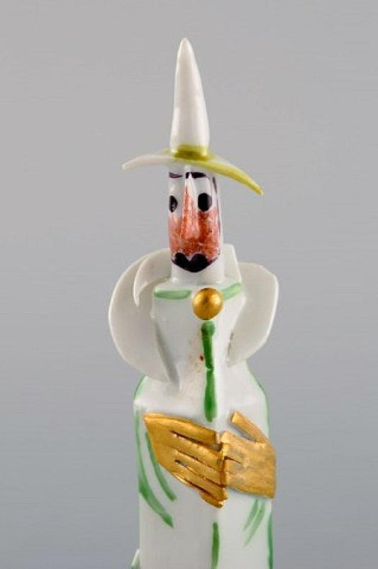 Figure in Hand-Painted Porcelain by Peter Strang for Meissen, Late 20th Century