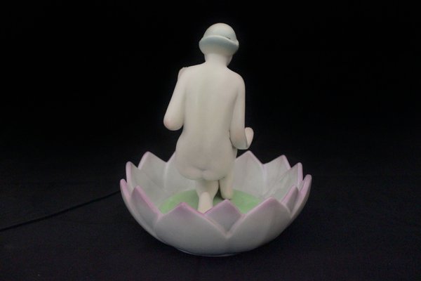 Figure of a Girl Kneeling in Petals from Ronzan, 1940s-IJR-776699