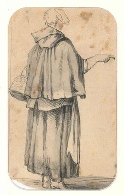 Figure of Breton Woman - Drawing by J. P. Verdussen - End of 18th Century End of 18th Century-ZCI-757984