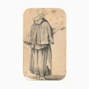 Figure of Breton Woman - Drawing by J. P. Verdussen - End of 18th Century End of 18th Century-ZCI-757984