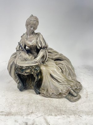 Figure of Lady, 19th Century, Terracotta-GKM-2027956