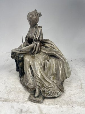 Figure of Lady, 19th Century, Terracotta-GKM-2027956