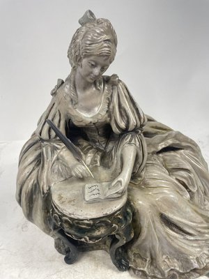 Figure of Lady, 19th Century, Terracotta-GKM-2027956