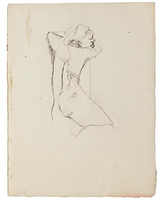 Figure - Original Pen and Pencil by Jeanne Daour - 20th Century 20th Century-ZCI-777643