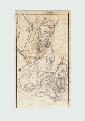 Figure - Pencil Drawing by Gabriele Galantara - Early 20th Century Early 20th Century-ZCI-761872