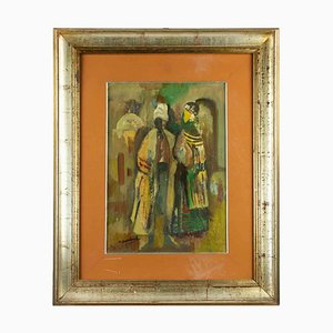 Figures, Oil on Canvas, 1970s-ZCI-2029743