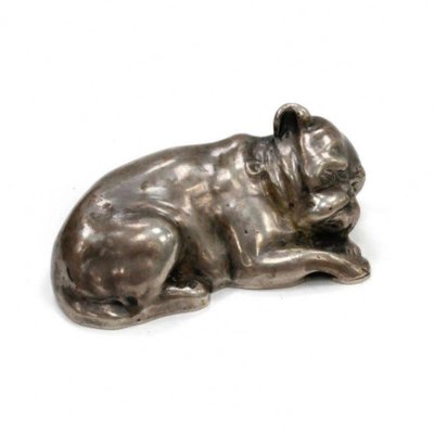 Figurine Dog in the Style of Faberge, Russia, 1920s-WMV-1188479