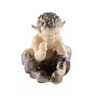 Figurine Faun with a Snake from Royal Copenhagen-WMV-1252320