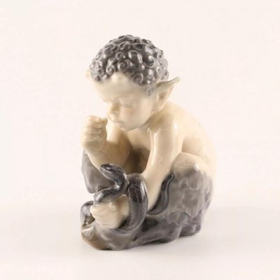 Figurine Faun with a Snake from Royal Copenhagen-WMV-1252320