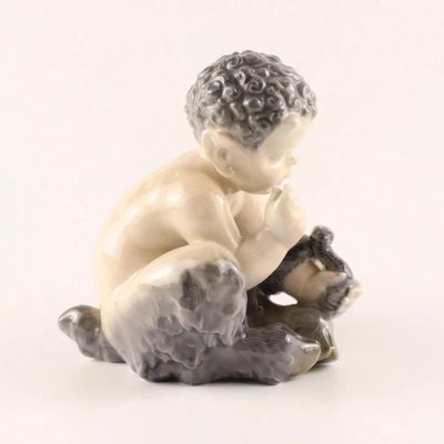 Figurine Faun with a Snake from Royal Copenhagen-WMV-1252320