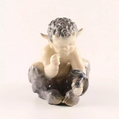 Figurine Faun with a Snake from Royal Copenhagen-WMV-1252320