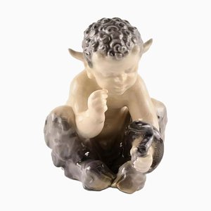 Figurine Faun with a Snake from Royal Copenhagen-WMV-1252320