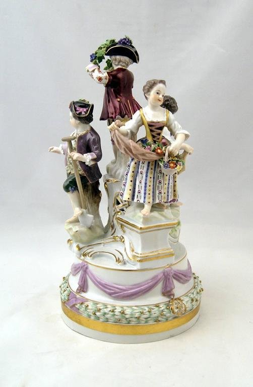 Figurine Group by Kaendler for Meissen, 1870