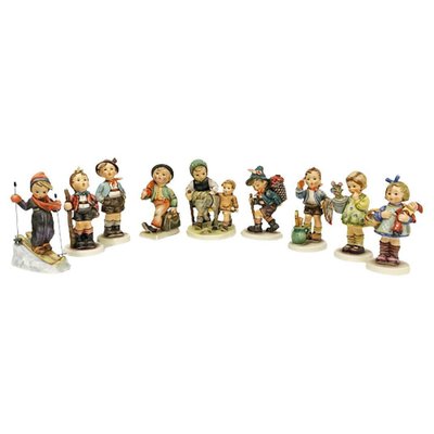 Figurines by M.I. Hummel from Goebel West Germany, Set of 9-UCH-1324683