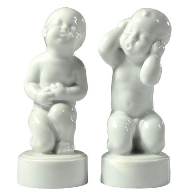 Figurines by Svend Lindhart for Bing & Grondahl, 1960s, Set of 2-GIW-857398