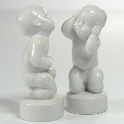 Figurines by Svend Lindhart for Bing & Grondahl, 1960s, Set of 2-GIW-857398