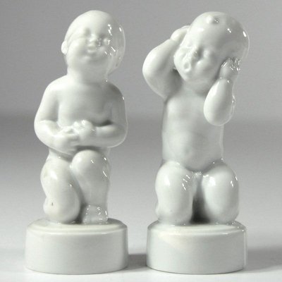 Figurines by Svend Lindhart for Bing & Grondahl, 1960s, Set of 2-GIW-857398