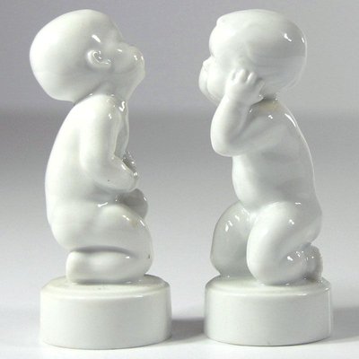 Figurines by Svend Lindhart for Bing & Grondahl, 1960s, Set of 2-GIW-857398