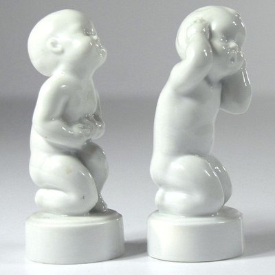 Figurines by Svend Lindhart for Bing & Grondahl, 1960s, Set of 2-GIW-857398