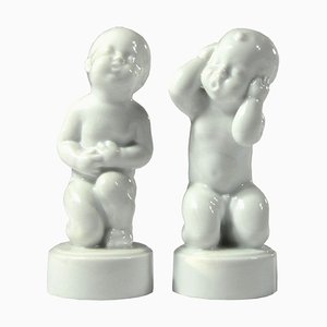 Figurines by Svend Lindhart for Bing & Grondahl, 1960s, Set of 2-GIW-857398