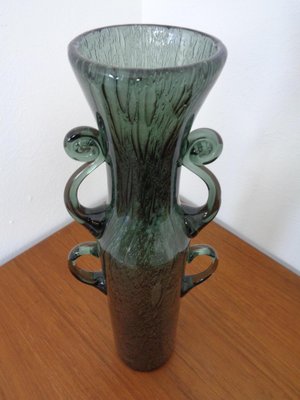 Filigree Italian Glass Vase, 1960s-RDW-1382967