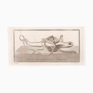 Filippo de Grado, Oil Lamp to Hang, Etching, 18th Century-ZCI-1760586