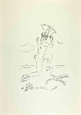 Filippo De Pisis, Archer, 1968, Lithograph-ZCI-2020836