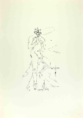 Filippo De Pisis, Flutist, Lithograph, 1968-ZCI-2032747