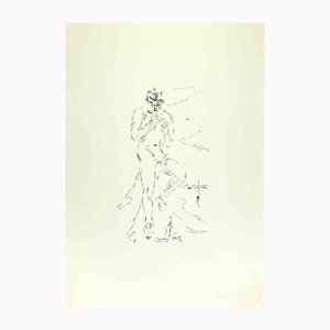 Filippo De Pisis, Flutist, Lithograph, 1968-ZCI-2032747