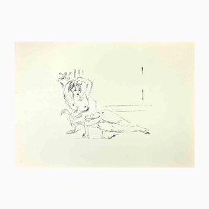 Filippo De Pisis, Lesbia with the Sparrow, 1968, Lithograph-ZCI-2020838