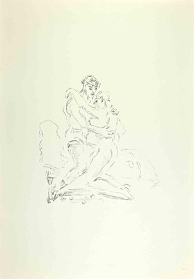 Filippo De Pisis, Lovers, 1968, Lithograph-ZCI-2020835