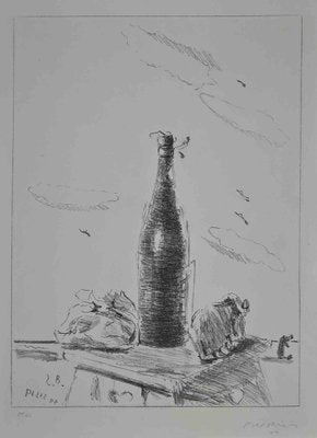 Filippo De Pisis, The Bottle, Original Lithograph 1944-ZCI-1163456