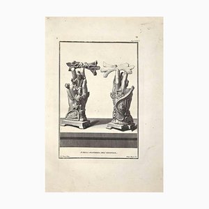 Filippo Morghen, Ancient Roman Sculptures, Original Etching, 18th-Century-ZCI-972032