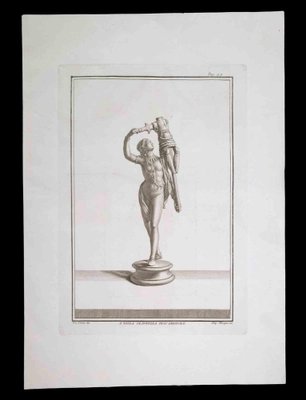 Filippo Morghen, Ancient Roman Statue, Original Etching, 18th-Century-ZCI-1165778