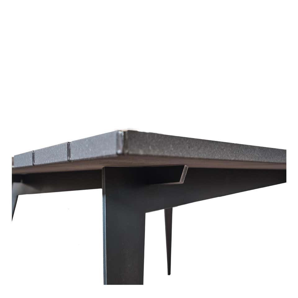 Filodifumo 3rd Outdoor Table in Lava Stone & Steel by Riccardo Scibetta & Sonia Giambrone for MYOP